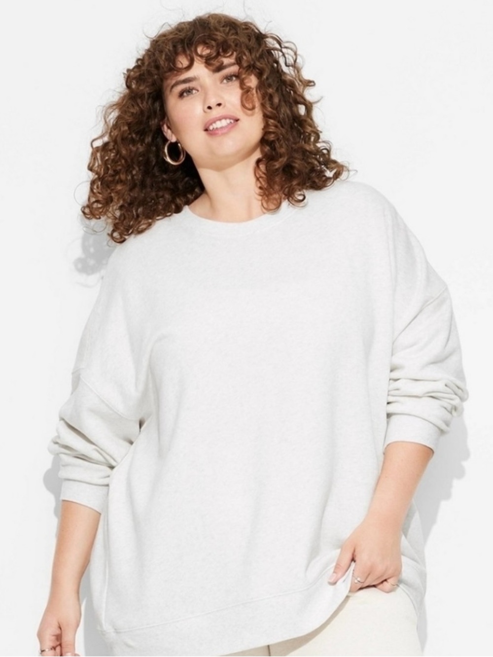 Wild Fable Women's Cozy Lounge Short and Sweatshirt Set in Heather Gray Sz XXL